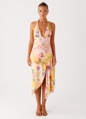 Kayce Midi Dress - Sunburst Floral