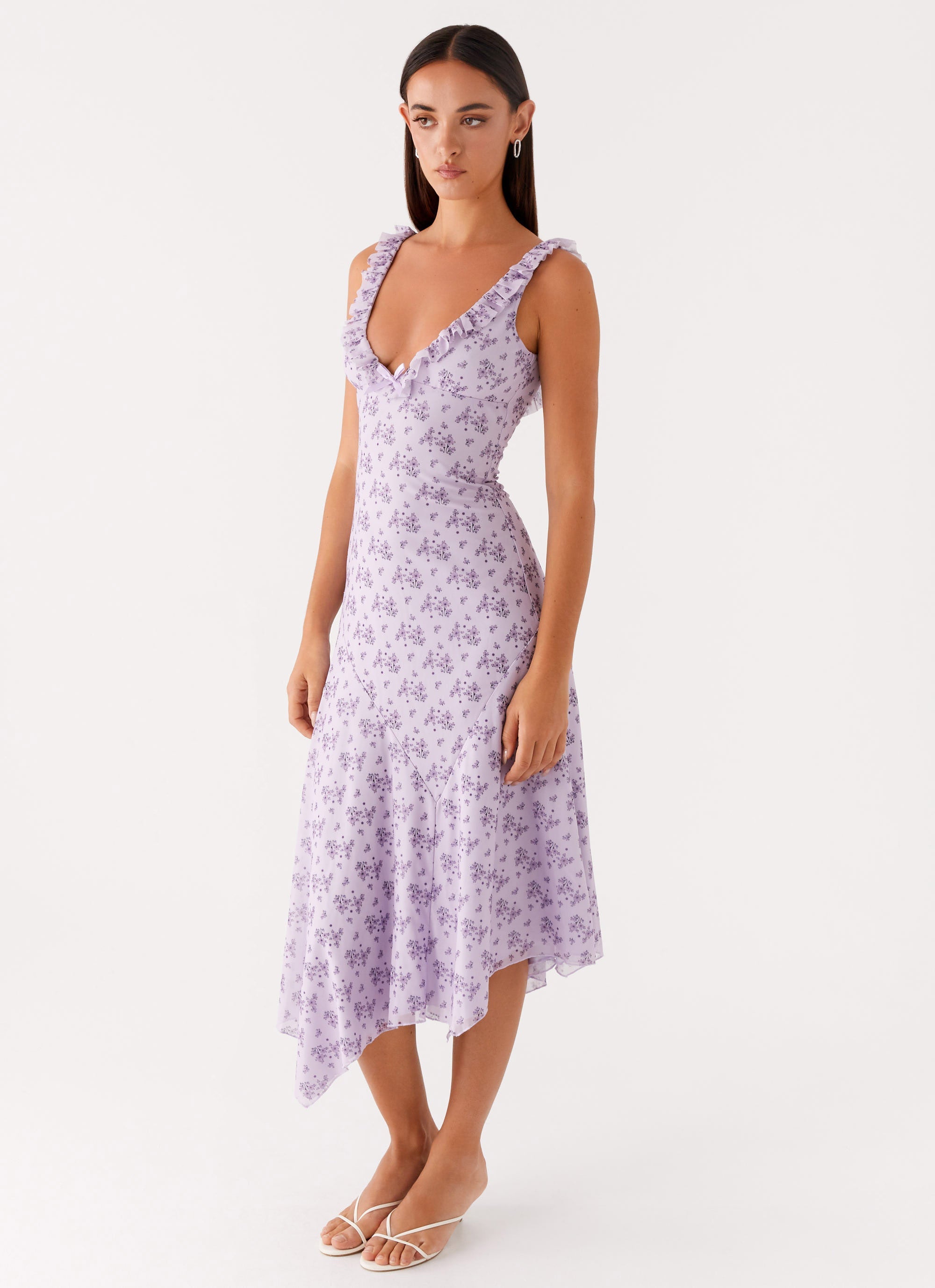 Asteri Midi Dress - Lavender Meadow