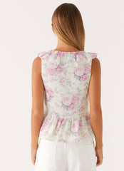 Layne Top - Vintage Floral