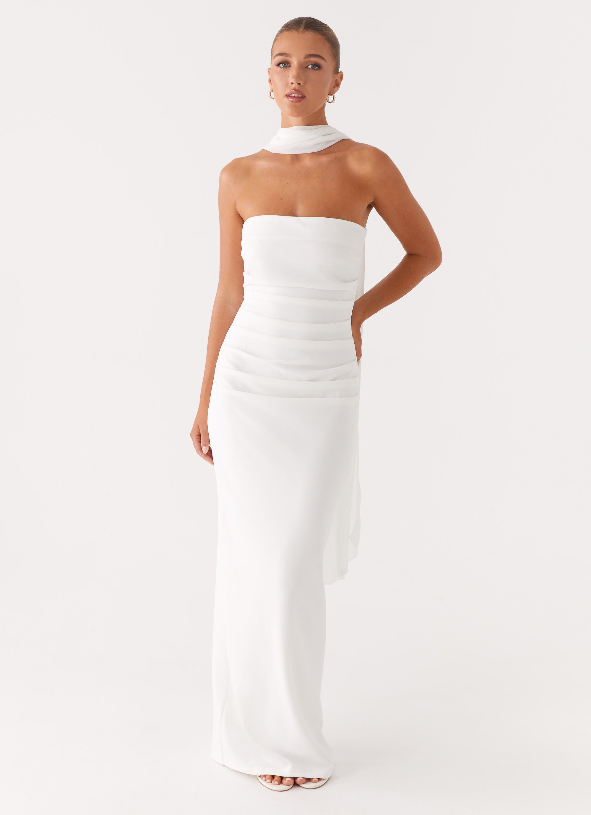 Libra Maxi Dress - White
