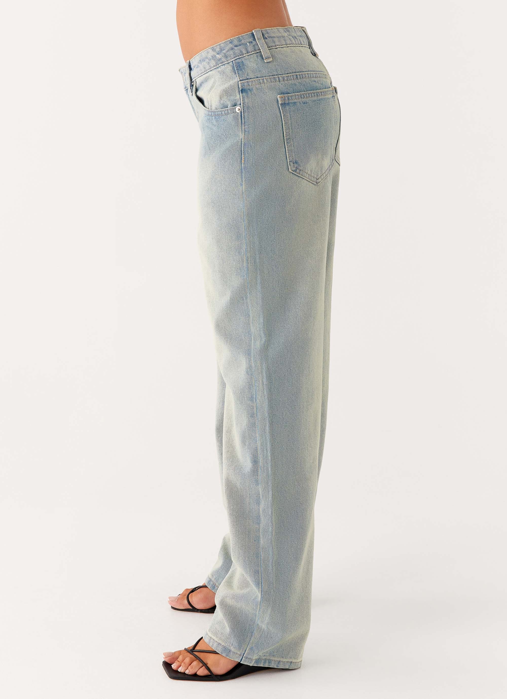 Poppy Low Rise Jeans - Vintage Denim