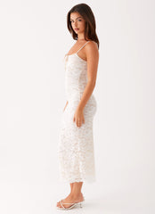 Postcards Lace Midi Dress - Ivory
