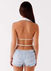 Saige Halter Top - White