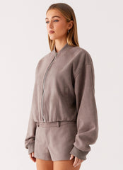 Thats Chill Bomber Jacket - Brown