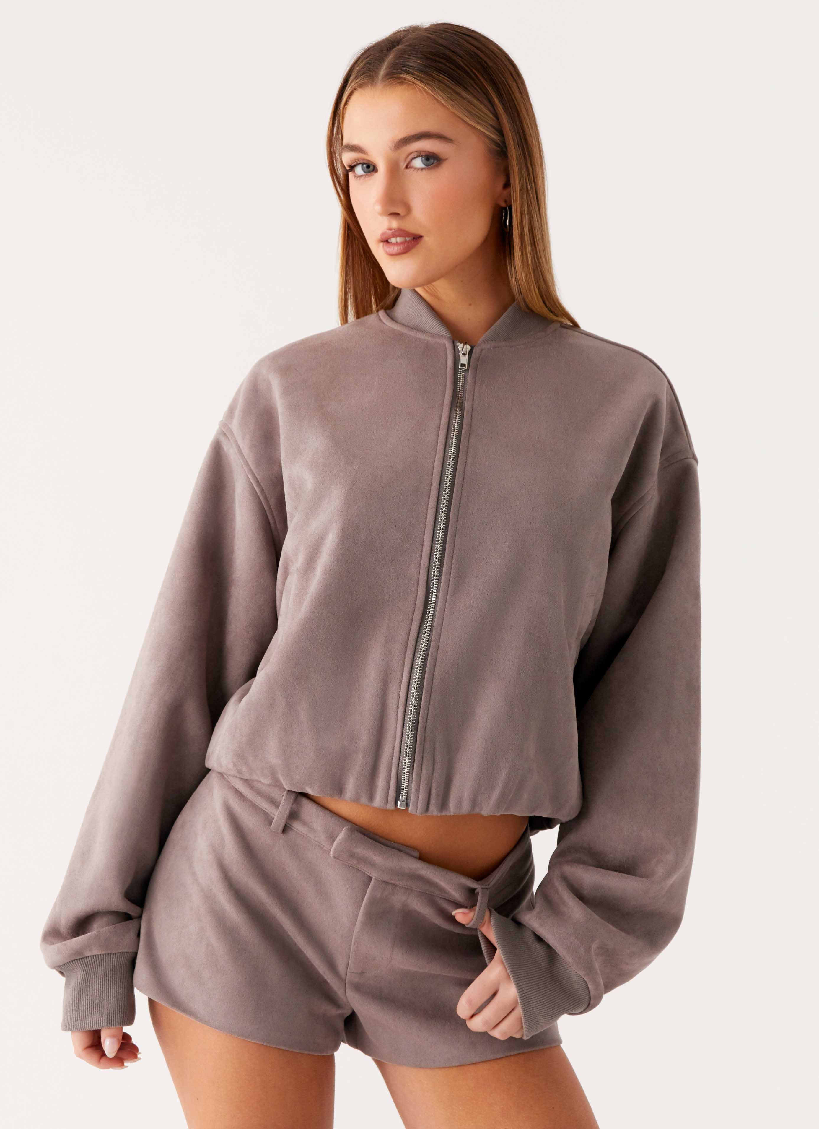 Thats Chill Bomber Jacket - Brown